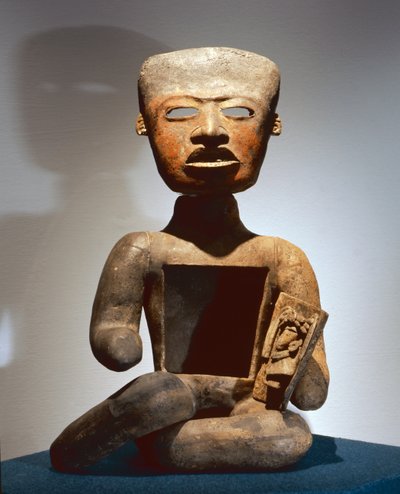 Seated figure with open stomach to receive offerings by Teotihuacan